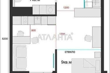 1-room apartment apartment by the address st. Krasnova (area 44 m²) - Atlanta.ua - photo 12