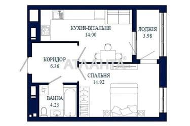 1-room apartment apartment by the address st. Zelenaya (area 43 m²) - Atlanta.ua - photo 22