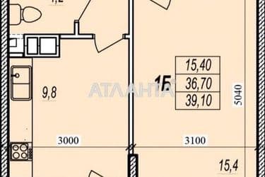 1-room apartment apartment by the address st. Prokhorovskaya Khvorostina (area 39 m²) - Atlanta.ua - photo 14