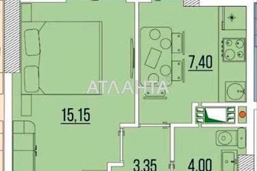1-кімнатна квартира за адресою вул. Бугаївська (площа 35,4 м²) - Atlanta.ua - фото 7