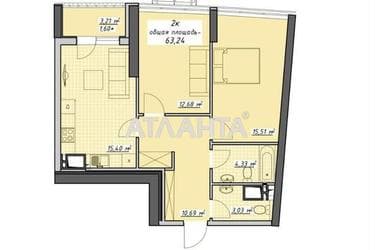 2-кімнатна квартира за адресою Курортний пров. (площа 63,2 м²) - Atlanta.ua - фото 22