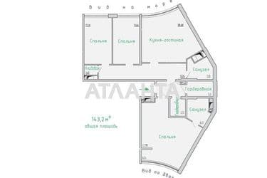 3-rooms apartment apartment by the address st. Kamanina (area 143,2 m²) - Atlanta.ua - photo 27