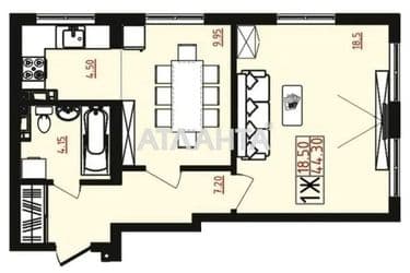 1-room apartment apartment by the address st. Marselskaya (area 44,3 m²) - Atlanta.ua - photo 21