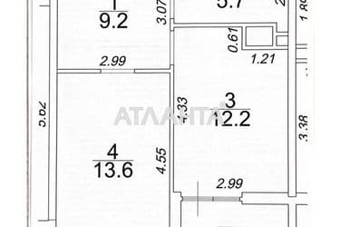 1-room apartment apartment by the address st. Krasnova (area 42,2 m²) - Atlanta.ua - photo 24
