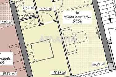 1-room apartment apartment by the address st. Kurortnyy per (area 51,4 m²) - Atlanta.ua - photo 18