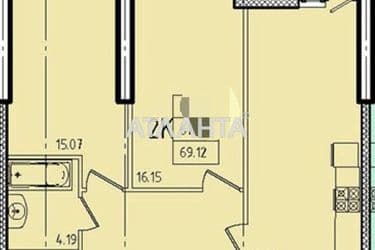 2-rooms apartment apartment by the address st. Genuezskaya (area 69,1 m²) - Atlanta.ua - photo 10