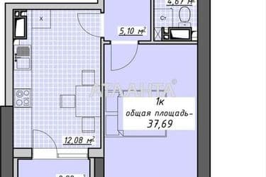 1-кімнатна квартира за адресою Курортний пров. (площа 37,7 м²) - Atlanta.ua - фото 10