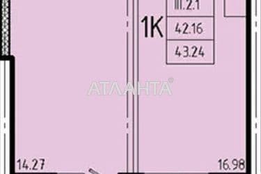 1-room apartment apartment by the address st. Genuezskaya (area 43,2 m²) - Atlanta.ua - photo 10