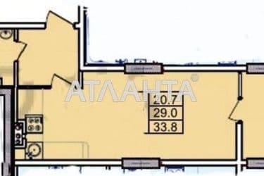 1-room apartment apartment by the address st. Bocharova gen (area 34 m²) - Atlanta.ua - photo 11