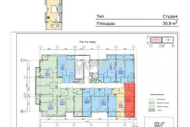 1-room apartment apartment by the address st. Posmitnogo (area 31,3 m²) - Atlanta.ua - photo 11