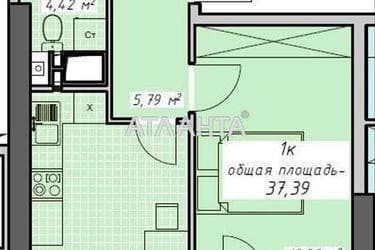 1-room apartment apartment by the address st. Kurortnyy per (area 37,4 m²) - Atlanta.ua - photo 28