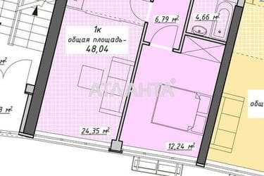 1-комнатная квартира по адресу Курортный пер. (площадь 48,0 м²) - Atlanta.ua - фото 15