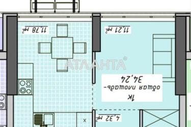 1-room apartment apartment by the address st. Kurortnyy per (area 34,2 m²) - Atlanta.ua - photo 11