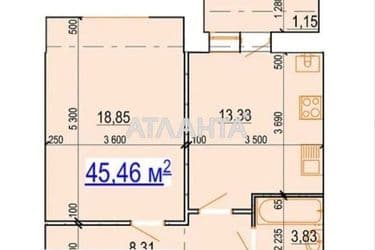 1-room apartment apartment by the address st. Komarova (area 46,5 m²) - Atlanta.ua - photo 18