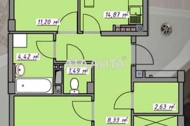 3-rooms apartment apartment by the address st. Massiv 10 (area 77,8 m²) - Atlanta.ua - photo 23
