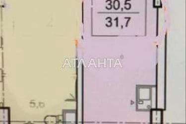 1-комнатная квартира по адресу Тополинный пер. (площадь 31,7 м²) - Atlanta.ua - фото 30