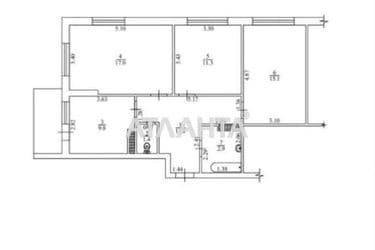 3-rooms apartment apartment by the address st. Grushevskogo Mikhaila Bratev Achkanovykh (area 70 m²) - Atlanta.ua - photo 30