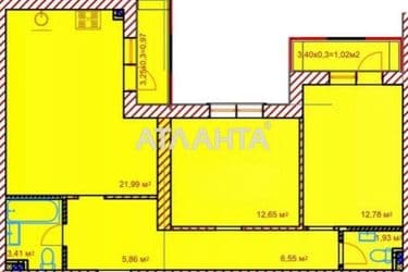 2-rooms apartment apartment by the address st. Tikhaya (area 67,1 m²) - Atlanta.ua - photo 16