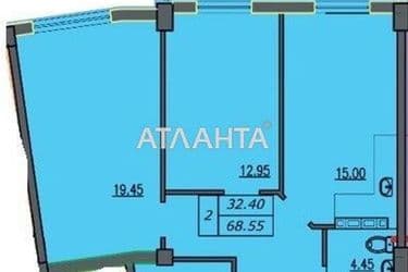 2-rooms apartment apartment by the address st. Lidersovskiy bul Dzerzhinskogo bul (area 68,6 m²) - Atlanta.ua - photo 8
