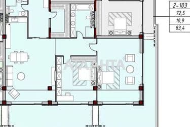 2-rooms apartment apartment by the address st. Azarova vitse adm (area 68,3 m²) - Atlanta.ua - photo 10