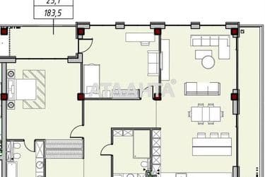 2-rooms apartment apartment by the address st. Azarova vitse adm (area 183,1 m²) - Atlanta.ua - photo 10