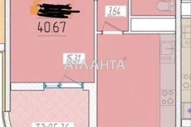 1-room apartment apartment by the address st. Krasnova (area 40,6 m²) - Atlanta.ua - photo 10