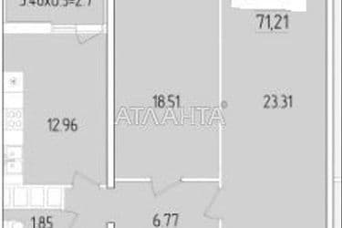 2-rooms apartment apartment by the address st. Krasnova (area 70,7 m²) - Atlanta.ua - photo 8