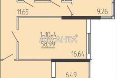 2-комнатная квартира по адресу ул. Краснова (площадь 58,9 м²) - Atlanta.ua - фото 14