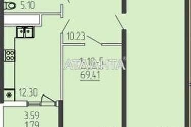 2-кімнатна квартира за адресою вул. Краснова (площа 69,3 м²) - Atlanta.ua - фото 14