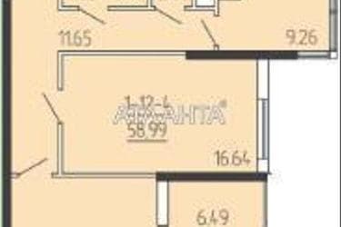 2-комнатная квартира по адресу ул. Краснова (площадь 58,9 м²) - Atlanta.ua - фото 13