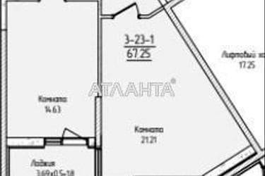 2-комнатная квартира по адресу ул. Краснова (площадь 66,7 м²) - Atlanta.ua - фото 10