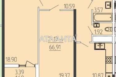 2-кімнатна квартира за адресою вул. Краснова (площа 58,2 м²) - Atlanta.ua - фото 12