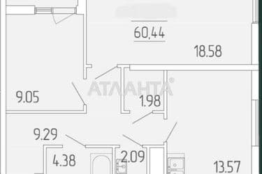2-rooms apartment apartment by the address st. Krasnova (area 60,4 m²) - Atlanta.ua - photo 7