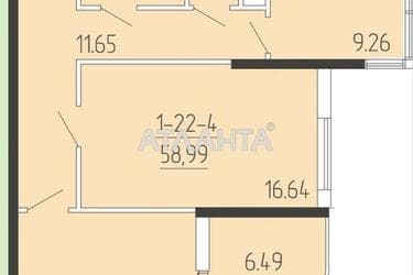 2-кімнатна квартира за адресою вул. Краснова (площа 58,5 м²) - Atlanta.ua - фото 10