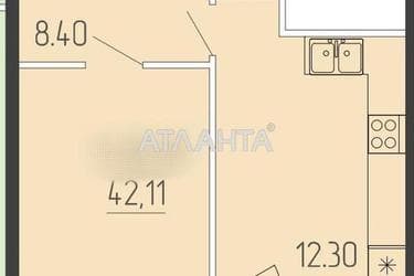 1-кімнатна квартира за адресою вул. Краснова (площа 41,8 м²) - Atlanta.ua - фото 7