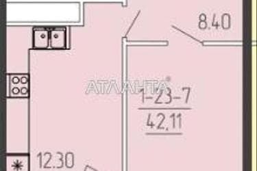 1-кімнатна квартира за адресою вул. Краснова (площа 41,8 м²) - Atlanta.ua - фото 12