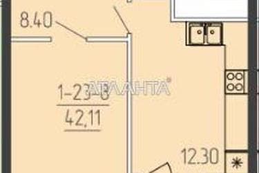1-кімнатна квартира за адресою вул. Краснова (площа 41,8 м²) - Atlanta.ua - фото 12