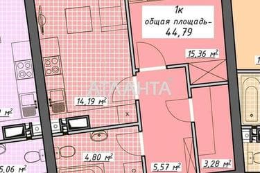1-комнатная квартира по адресу Курортный пер. (площадь 44,8 м²) - фото 36 1-комнатная квартира по адресу Курортный пер. (площадь 44,8 м²) - Atlanta.ua - фото 36