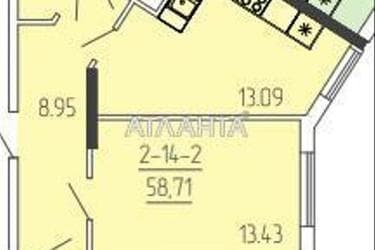 2-комнатная квартира по адресу ул. Краснова (площадь 59,2 м²) - Atlanta.ua - фото 16