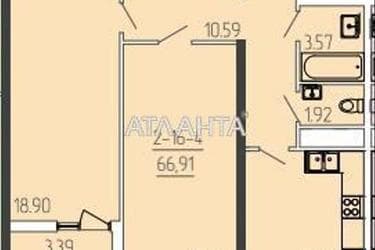2-комнатная квартира по адресу ул. Краснова (площадь 67,4 м²) - Atlanta.ua - фото 18