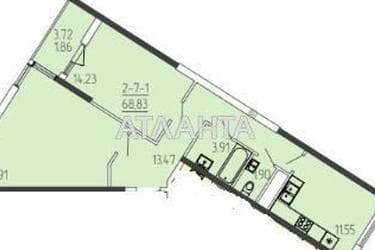 2-кімнатна квартира за адресою вул. Краснова (площа 68,8 м²) - Atlanta.ua - фото 16