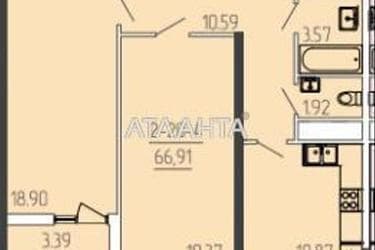 2-кімнатна квартира за адресою вул. Краснова (площа 67,4 м²) - Atlanta.ua - фото 12