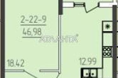 1-кімнатна квартира за адресою вул. Краснова (площа 45,7 м²) - Atlanta.ua - фото 12