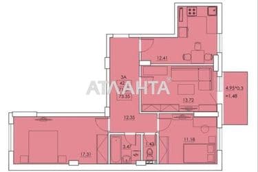 3-rooms apartment apartment by the address st. Sakharova (area 75 m²) - Atlanta.ua - photo 33