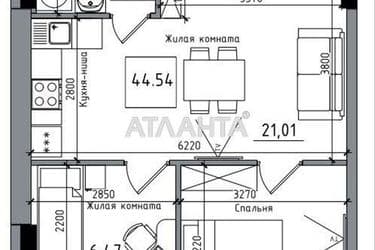 2-rooms apartment apartment by the address st. 7 km ovidiopolskoy dor (area 44,5 m²) - Atlanta.ua - photo 10