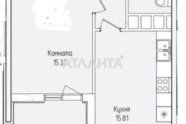 1-комнатная квартира по адресу ул. Краснова (площадь 42,6 м²) - Atlanta.ua - фото 27