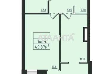 1-кімнатна квартира за адресою вул. Дача Ковалевського (площа 49,4 м²) - Atlanta.ua - фото 7