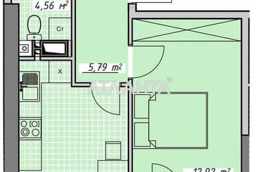 1-room apartment apartment by the address st. Kurortnyy per (area 37,4 m²) - Atlanta.ua - photo 13