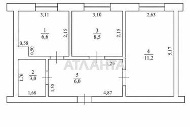 2-кімнатна квартира за адресою вул. Тираспільське шосе (площа 35 м²) - Atlanta.ua - фото 14