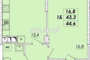 1-room apartment apartment by the address st. Ovidiopolskaya dor (area 44,6 m²) - Atlanta.ua - photo 30